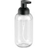 image:imagemDesign Round Plastic Refillable Foaming Soap Dispenser Pump Bottle for Bathroom Vanity Countertop  VintageInspired Compact Container Design  Twain Collection  2 Pack  ClearChromeClearMatte Black