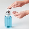 image:imagemDesign Round Plastic Refillable Foaming Soap Dispenser Pump Bottle for Bathroom Vanity Countertop  VintageInspired Compact Container Design  Twain Collection  2 Pack  ClearChromeClearChrome