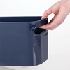 image:imagemDesign Large Plastic Storage Bin with Handles for Bathroom Cupboard Cabinet Under Sink or Counter Holds Toilet Paper Hair Tools Makeup Accessories 16 Long Aura Collection 8 Pack Navy Blue