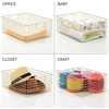 image:imagemDesign Metal Wire Bathroom Storage Basket Organizer with Handles  Organize MasterGuest Bathrooms Linen Hallway or Entryway Closets Bedroom Laundry Room Concerto Collection 4 Pack Soft Brass