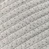 image:imagemDesign Rustic Casual Woven Cotton Rope Bathroom Basket with Handles  Storage Organizer Set for Countertop Floor Closet or Vanity  Holds Toilet Paper Towels or Magazines  Set of 3 Gray