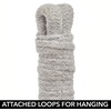 image:imagemDesign Rustic Casual Woven Cotton Rope Hanging Indoor Planter Baskets with Knotted Loop Handle  Bohemian Holder for Flowers Plants Greenery Succulents Vases and Pots  Set of 2  Dark Gray