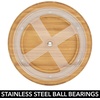 image:imagemDesign Lazy Susan Turntable Bamboo Spinner for Kitchen Cabinet Pantry Fridge Cupboards or Counter Fully Rotating Organizer for Food Spices or Condiments 115 Round Echo Collection Natural9 x 42