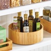 image:imagemDesign Lazy Susan Turntable Bamboo Spinner for Kitchen Cabinet Pantry Fridge Cupboards or Counter Fully Rotating Organizer for Food Spices or Condiments 115 Round Echo Collection Natural115 x 42