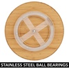 image:imagemDesign Lazy Susan Turntable Bamboo Spinner for Kitchen Cabinet Pantry Fridge Cupboards or Counter Fully Rotating Organizer for Food Spices or Condiments 115 Round Echo Collection Natural115 x 42