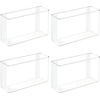 image:imagemDesign Plastic Adhesive Mount Storage Organizer Container for Kitchen or Pantry Wall Organization  Space Saving Holder for Sandwich Bags Foil  11 Wide  Ligne Collection  2 Pack  Clear11 x 35 x 65 Pack of 4
