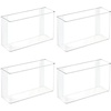 image:imagemDesign Plastic Adhesive Mount Storage Organizer Container for Kitchen or Pantry Wall Organization  Space Saving Holder for Sandwich Bags Foil  11 Wide  Ligne Collection  2 Pack  Clear11 x 35 x 65 Pack of 4