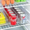 image:imagemDesign Plastic Long Stackable Storage Organizer Container Organization Bin wHandles for Kitchen Pantry Fridge Freezer Cabinet Perfect to Hold Breast Milk  Ligne Collection  Clear10 x 4 x 3 Pack of 4