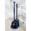 image:imagemDesign Plunger and Brush Set for Toilet Bowl  Hidden Modern Toilet Brush and Plunger Set with Caddy  Brush Cleaner and Plunger Combo with Holder for Bathroom  Hyde Collection  Navy BlueNavy