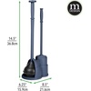 image:imagemDesign Plunger and Brush Set for Toilet Bowl  Hidden Modern Toilet Brush and Plunger Set with Caddy  Brush Cleaner and Plunger Combo with Holder for Bathroom  Hyde Collection  Navy BlueNavy