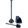 image:imagemDesign Plunger and Brush Set for Toilet Bowl  Hidden Modern Toilet Brush and Plunger Set with Caddy  Brush Cleaner and Plunger Combo with Holder for Bathroom  Hyde Collection  Navy BlueNavy