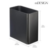 image:imagemDesign Decorative Trash Can 12 x 625 x 13 Black Steel 10 Liter26 Gallon CapacityBlack