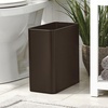 image:imagemDesign Decorative Trash Can 12 x 625 x 13 Black Steel 10 Liter26 Gallon CapacityBronze