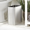 image:imagemDesign Decorative Trash Can 12 x 625 x 13 Black Steel 10 Liter26 Gallon CapacityBrushed