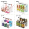 image:imagemDesign Plastic Shower Caddy Storage Organizer Utility Tote Divided Basket Bin  Metal Handle for Bathroom Dorm Kitchen Holds Soap Shampoo Conditioner  Aura Collection  BlackBrushed ChromeClearChrome