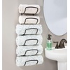 image:imagemDesign Metal Towel Shelves  Towel Rack for The Bathroom with 6 Compartments  Practical Bathroom Accessories for Both Large and Small Towels  BronzeBronze