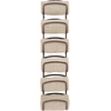 image:imagemDesign Metal Towel Shelves  Towel Rack for The Bathroom with 6 Compartments  Practical Bathroom Accessories for Both Large and Small Towels  BronzeBronze