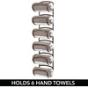 image:imagemDesign Metal Towel Shelves  Towel Rack for The Bathroom with 6 Compartments  Practical Bathroom Accessories for Both Large and Small Towels  BronzeBronze
