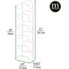 image:imagemDesign Metal Towel Shelves  Towel Rack for The Bathroom with 6 Compartments  Practical Bathroom Accessories for Both Large and Small Towels  BronzeWhite