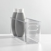 image:imagemDesign Plastic Bathroom Organizer  Storage Holder Bin with Handles for Vanity Cupboard Cabinet Shelf Linen or Hallway Closets Holds Styling Tools Beauty Products or Toiletries  2 Pack  Clear