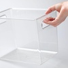 image:imagemDesign Plastic Tall Food Storage Organization Container Bin with Handles for Kitchen Pantry Cabinet FridgeFreezer Countertop  Organizer for SnacksAppliances Ligne Collection 4 Pack Clear10 x 65 x 8 Pack of 4