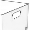 image:imagemDesign Slim Plastic Storage Container Bin with Handles  Bathroom Cabinet Organizer for Toiletries Makeup Shampoo Conditioner Face Scrubbers Loofahs Bath Salts  5 Wide 2 Pack  Clear12 x 10 x 8 Pack of 4