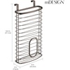 image:imagemDesign Steel Hanging Cabinet Storage Organizer Holder for Kitchen Pantry  Holds Plastic Sandwich Garbage Grocery and Trash Bags Wrap Foil Pack  Spira Collection  BlackBronze