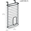 image:imagemDesign Steel Hanging Cabinet Storage Organizer Holder for Kitchen Pantry  Holds Plastic Sandwich Garbage Grocery and Trash Bags Wrap Foil Pack  Spira Collection  BlackBlack
