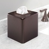 image:imagemDesign Steel Square Tissue Box Cover Modern Facial Tissue Holder for Bathroom Vanity Countertops Bedroom Dressers Night Stands Desks Office and Tables  Unity Collection  SatinBronze