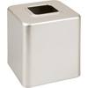 image:imagemDesign Steel Square Tissue Box Cover Modern Facial Tissue Holder for Bathroom Vanity Countertops Bedroom Dressers Night Stands Desks Office and Tables  Unity Collection  SatinSatin