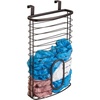 image:imagemDesign Steel Hanging Cabinet Storage Organizer Holder for Kitchen Pantry  Holds Plastic Sandwich Garbage Grocery and Trash Bags Wrap Foil Pack  Spira Collection  BlackBronze