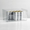 image:imagemDesign Large Modern Plastic Open Front Dip Storage Organizer Bin Basket for Kitchen Organization  Shelf Cupboard Cabinet and Pantry Organizing Decor  Ligne Collection  Clear16 x 12 x 8 Pack of 1