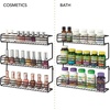 image:imagemDesign Metal Wall Mount Kitchen Spice Bottle Rack Holder Food Storage Organizer for Cabinet Cupboard Pantry Shelf  Holds Spices Jars Baking Supplies Cans 3 Tier  Black