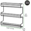 image:imagemDesign Metal Wall Mount Kitchen Spice Bottle Rack Holder Food Storage Organizer for Cabinet Cupboard Pantry Shelf  Holds Spices Jars Baking Supplies Cans 3 Tier  Black
