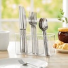 image:imagemDesign Plastic Cutlery Storage Organizer Bin for Kitchen Cabinet PantryHome  Holds Forks Knives Spoons  3 Section  Indoor or Outdoor Use  Clear