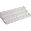 image:imagemDesign Plastic Expandable 3Tier Shelf Rack Organizer  Storage for Bathroom Vanity Cabinet Cupboard Drawer  Holds Medicine Vitamins Supplements Cosmetics  Ligne Collection  WhiteLight Gray