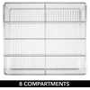 image:imagemDesign Plastic Kitchen Cabinet Storage Organizer Bin Box  4 Divided Sections for Pantry Shelves Countertops Island or Cupboard  Holds Snacks Tea Bags Spices Sauces Ligne Collection Clear1
