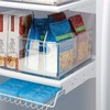 image:imagemDesign Deep Plastic Kitchen Storage Organizer Container Bin for Pantry Cabinet Cupboard Shelves Fridge or Freezer  Holds Dry Goods Sauces Condiments Drinks Ligne Collection 8 Pack Clear145 x 8 x 6