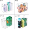 image:imagemDesign Plastic Modern Kitchen Pantry Food Storage Container Bin w Handles  Cabinet FridgeFreezer Countertop Organizer  SnacksDrinkAppliances Ligne Collection Clear 10x10x775 Pack of 110 x 5 x 8 Pack of 2