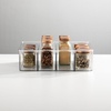 image:imagemDesign Plastic Stackable Tea Bag Storage Organizer Bin with 4 Divided Compartments  Holder for Kitchen Cabinet Pantry Countertop  Holds Sugar Packets Coffee Pods Ligne Collection 2 Pack Clear12 x 9 x 35 Pack of 2