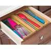 image:imagemDesign Wooden Bamboo Drawer Organizer  15 Long Stackable Storage Box Tray for Kitchen DrawersCabinet  Utensil Silverware Spatula and Flatware Holder  Echo Collection  2 Pack Natural Wood