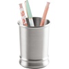 image:imagemDesign Modern Stainless Steel Bathroom Cup Toothbrush Holder Countertop Tumbler Cup for Rinsing and Drinking Accessories and Makeup Brush Organizer for Vanity Elwyn Collection BrushedChromePack of 1