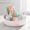image:imagemDesign Plastic Lazy Susan Round Turntable Storage Tray  Rotating Organizer for Makeup Cosmetics Nail Polish Vitamins Shaving Kits Hair Spray Medical Supplies First Aid  Light PinkBlushLight Pink
