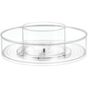 image:imagemDesign Plastic Lazy Susan Round Turntable Storage Tray  Rotating Organizer for Makeup Cosmetics Nail Polish Vitamins Shaving Kits Hair Spray Medical Supplies First Aid  Light PinkBlushClear