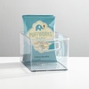 image:imagemDesign Plastic Baby Nursery and Food Organizer  Storage Holder Bin with Handles for Closet Cupboard Cabinet Drawers Shelves  Holds Canned Food Bottles  Ligne Collection  2 Pack  Clear10 x 6 x 5 Pack of 2