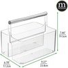 image:imagemDesign Shower Caddy Storage  Plastic Organizer  Light PinkRose GoldClearChrome