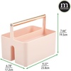 image:imagemDesign Shower Caddy Storage  Plastic Organizer  Light PinkRose GoldLight PinkRose Gold
