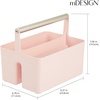 image:imagemDesign Shower Caddy Storage  Plastic Organizer  Light PinkRose GoldLight PinkSatin
