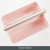 image:imagemDesign Shower Caddy Storage  Plastic Organizer  Light PinkRose GoldLight PinkSatin