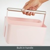image:imagemDesign Shower Caddy Storage  Plastic Organizer  Light PinkRose GoldLight PinkSatin